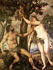 Titian The Fall of Man painting